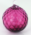 Glass Eye Studio Purple Diamond Mt. St. Helens Volcanic Art Glass Ornament