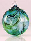 Glass Eye Studio ornament Aqua Tiffany