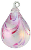 Rain Drop Ornament - Pink Taffy