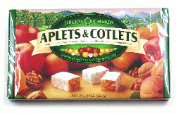 During my first day in Cashmere, for breakfast I had a cup of coffee, followed by a tasty confection called an Aplet topped off with two Cotlets (the Aplet's apricot counterpart).