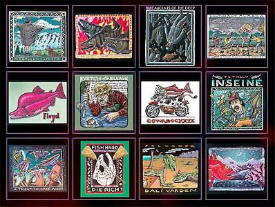 inside the Ray Troll 2012 Calendar