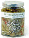 Artichoke, capers, olive oil, garlic and lemon meld together for a great tasting spread.
